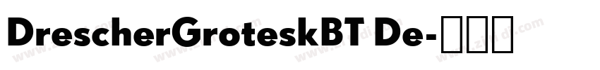 DrescherGroteskBT De字体转换